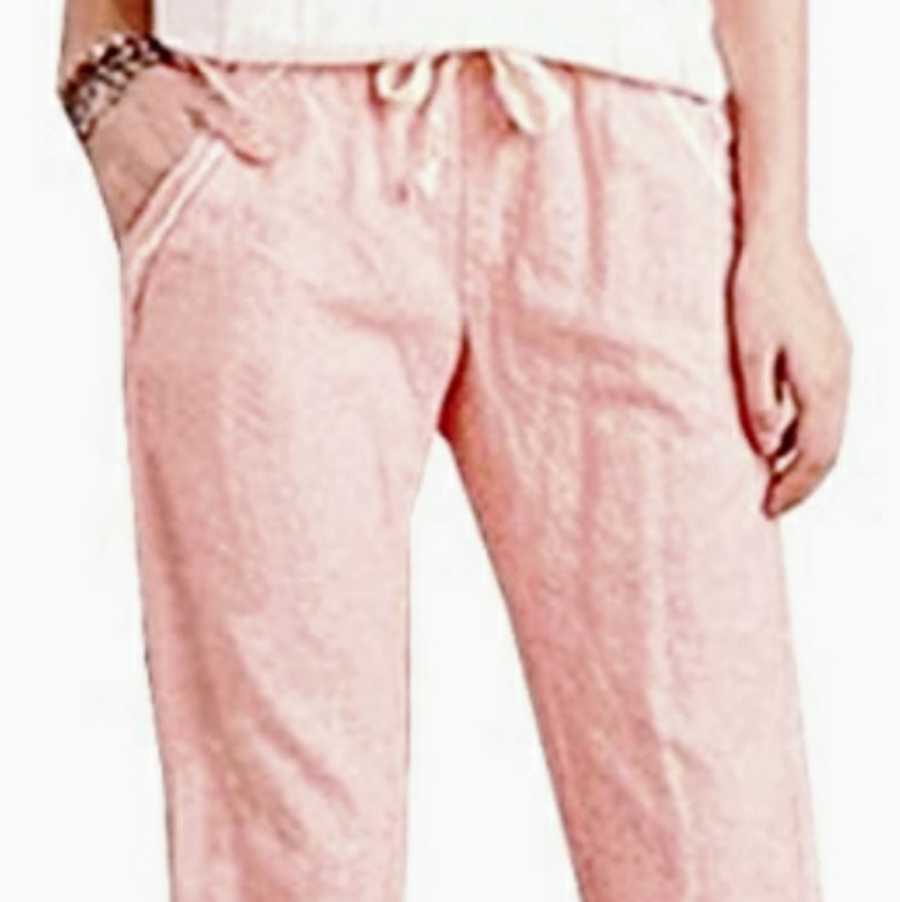 NWOT-High Elastic Waist drawstring Ankle Length